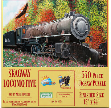 SunsOut FINAL SALE SunsOut Skagway Locomotive Puzzle 550pcs