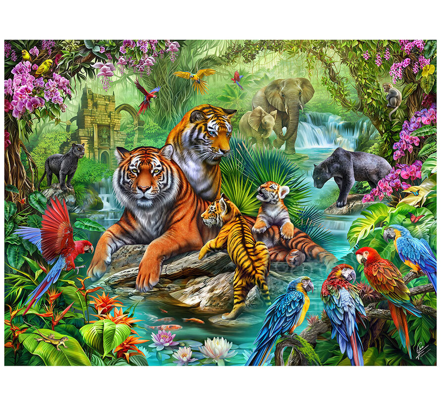 SunsOut Tiger Jungle Puzzle 500pcs