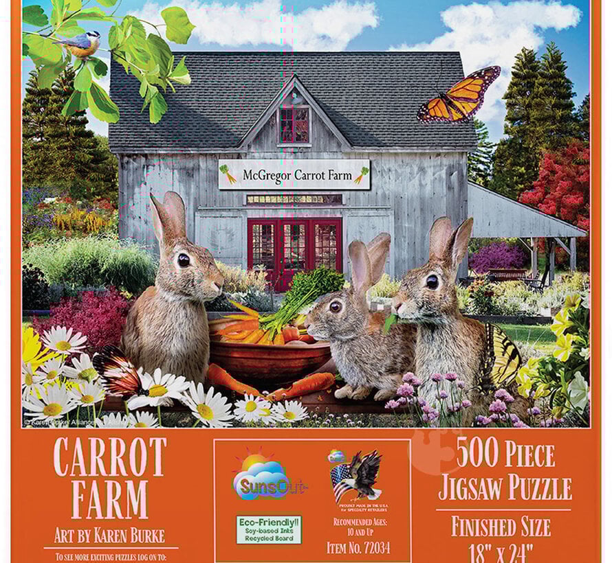 SunsOut Carrot Farm Puzzle 500pcs