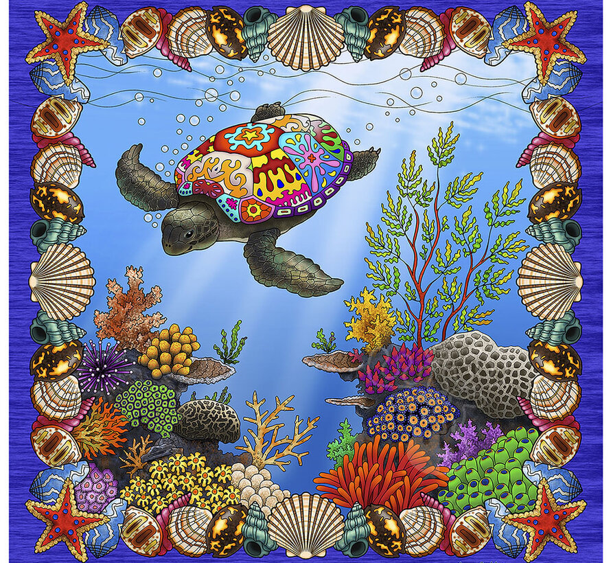 SunsOut Psychedelic Turtle Puzzle 500pcs