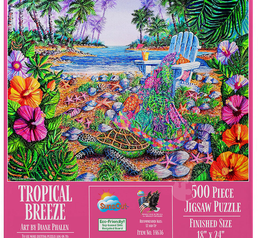 SunsOut Tropical Breeze Puzzle 500pcs