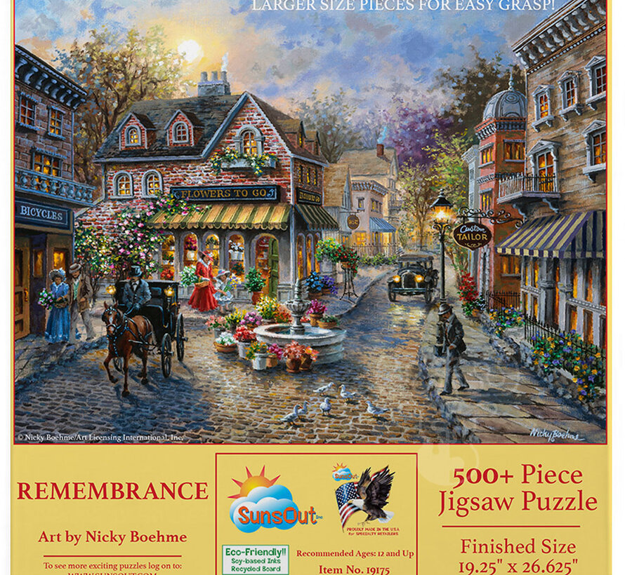 FINAL SALE SunsOut Remembrance Puzzle 500pcs+
