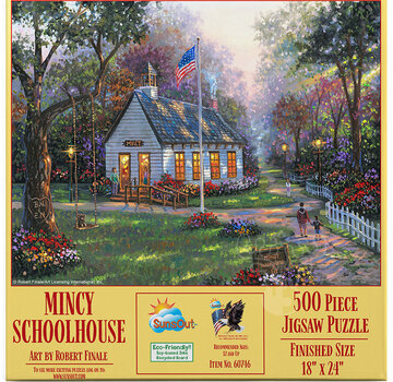SunsOut FINAL SALE SunsOut Mincy Schoolhouse Puzzle 500pcs