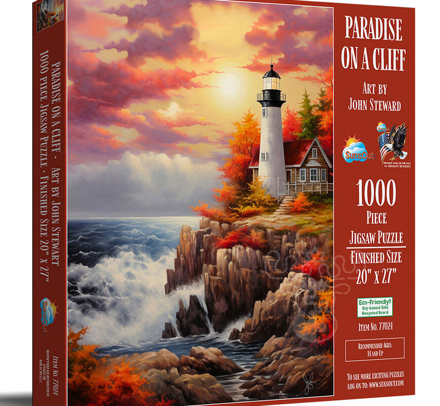FINAL SALE SunsOut Paradise on the Cliff Puzzle 1000pcs