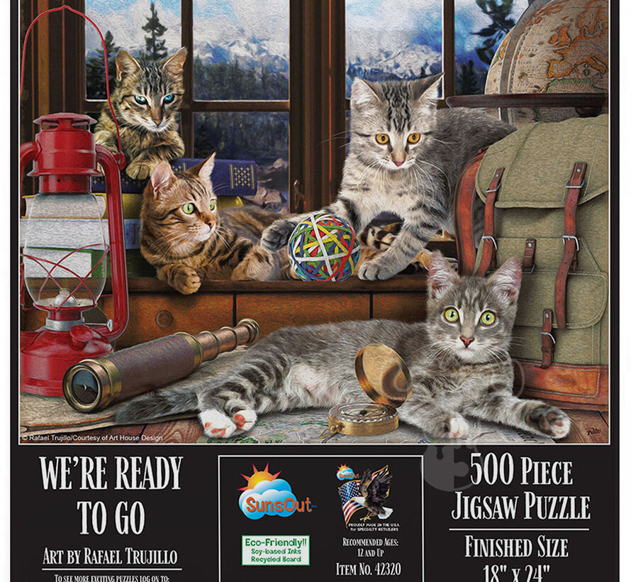 FINAL SALE SunsOut We're Ready to Go Puzzle 500pcs