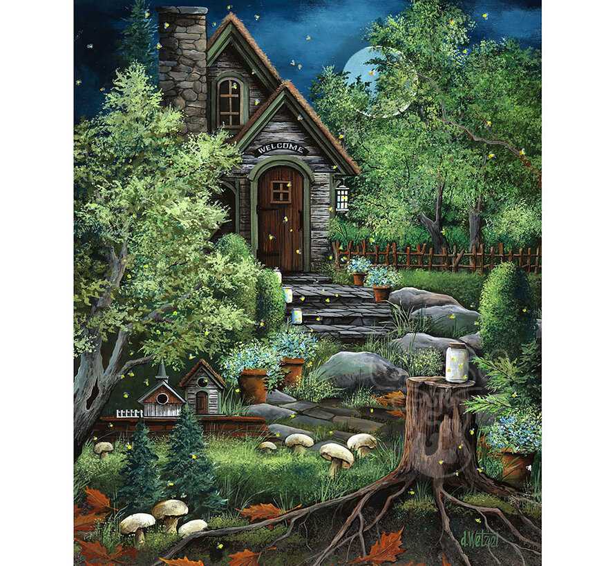 FINAL SALE SunsOut Fairyland and Fireflies Puzzle 1000pcs+