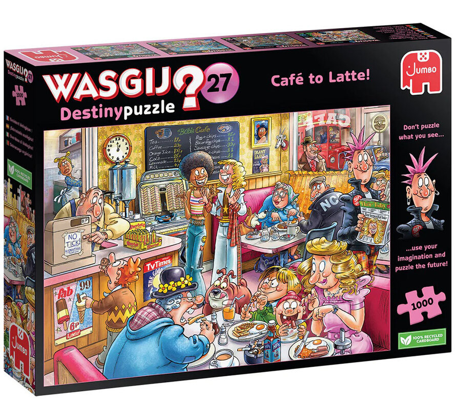 Jumbo Wasgij Destiny 27 Café to Latte! Puzzle 1000pcs