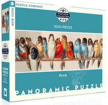 New York Puzzle Company FINAL SALE New York Puzzle Co. Vintage Collection: Perch Panoramic Puzzle 1000pcs