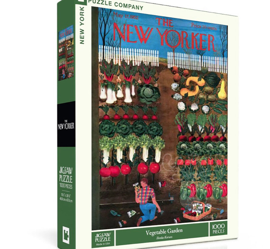 FINAL SALE New York Puzzle Co. The New Yorker: Vegetable Garden Puzzle 1000pcs
