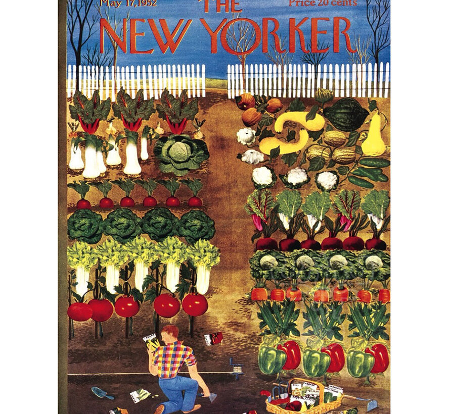 FINAL SALE New York Puzzle Co. The New Yorker: Vegetable Garden Puzzle 1000pcs