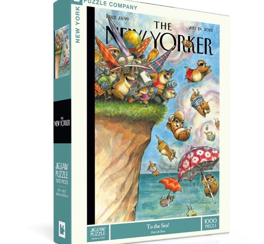 New York Puzzle Co. The New Yorker: To the Sea! Puzzle 1000pcs