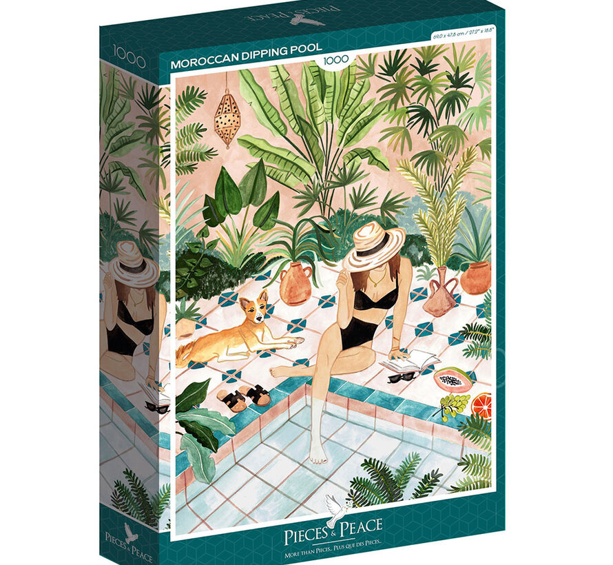 Pieces & Peace Moroccan Dipping Pool Puzzle 1000pcs