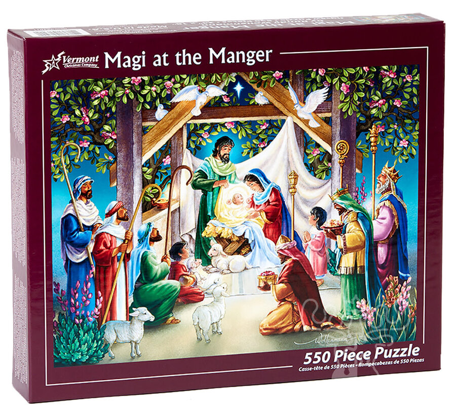 Vermont Christmas Co. Magi at the Manger Puzzle 550pcs