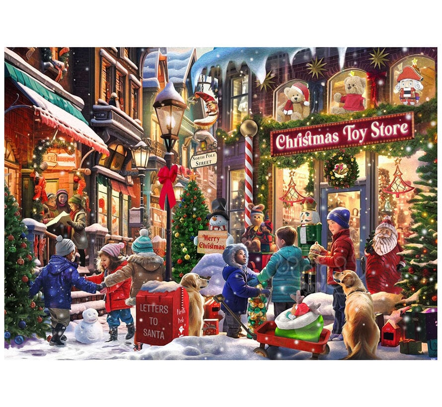 Vermont Christmas Co. Christmas Toy Store Advent Calendar Puzzle 1000pcs