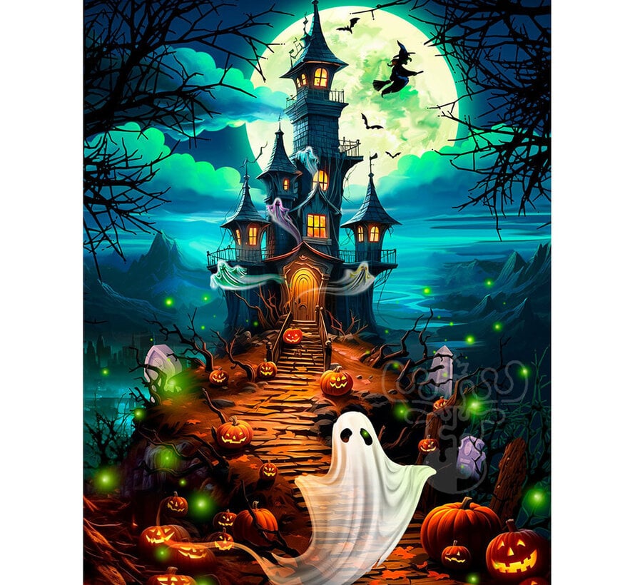 Vermont Christmas Co. Haunted Hilltop Puzzle 550pcs