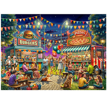 Vermont Christmas Company Vermont Christmas Co. Food Trucks Puzzle 1000pcs