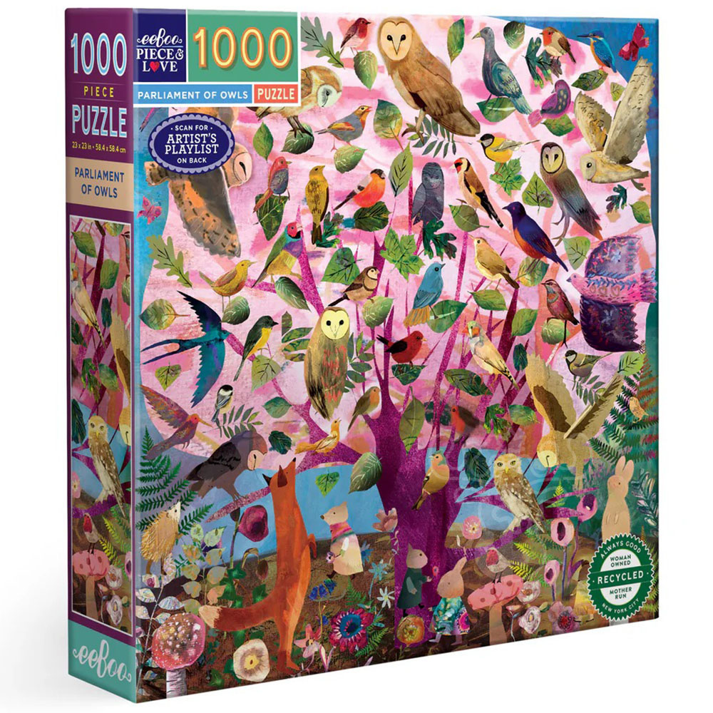 eeBoo Parliament of Owls Puzzle 1000pcs Puzzles Canada