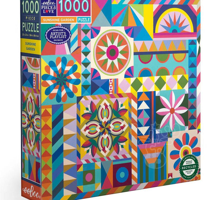 eeBoo Sunshine Garden Puzzle 1000pcs