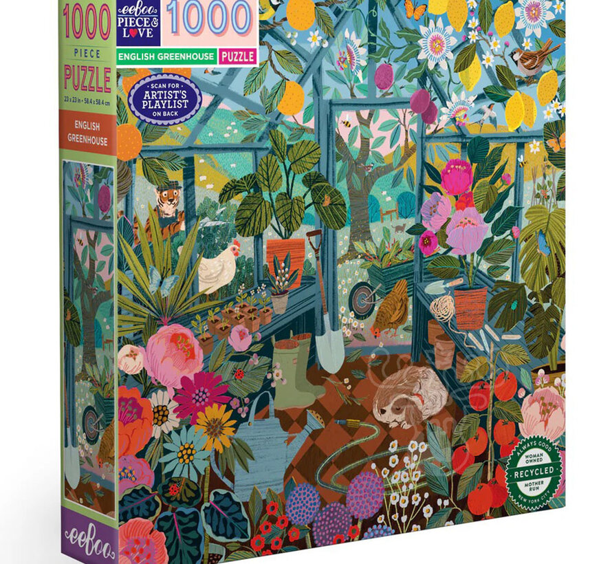 eeBoo English Greenhouse Puzzle 1000pcs