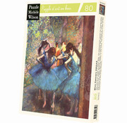 Puzzle Michèle Wilson Michèle Wilson Degas: Blue Dancers Wood Puzzle 80pcs