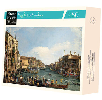 Puzzle Michèle Wilson Michèle Wilson Canaletto: Regatta on the Grand Canal Wood Puzzle 250pcs