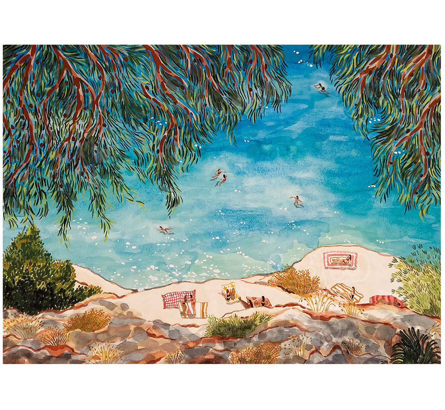 Michèle Wilson Blue Collection Mckay: Cassis Swimmers Wood Puzzle 300pcs