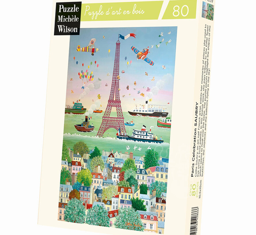 Michèle Wilson Saubry: Paris Celebration Wood Puzzle 80pcs