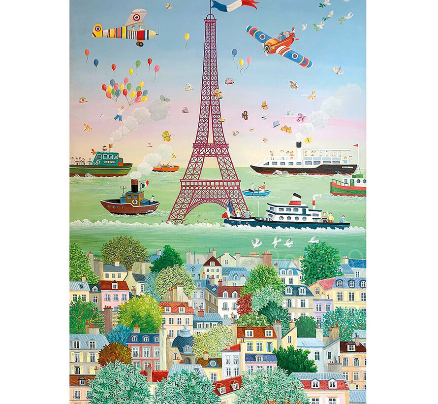 Michèle Wilson Saubry: Paris Celebration Wood Puzzle 80pcs