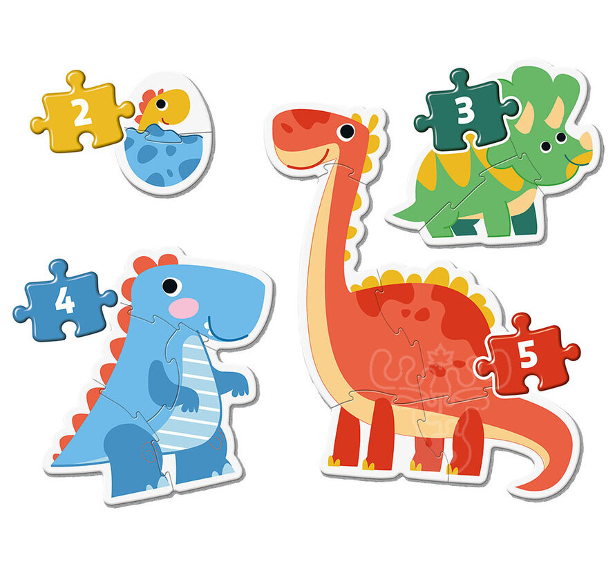 Clementoni My First Puzzle: Dinosaurs Puzzle 2, 3, 4, 6pcs