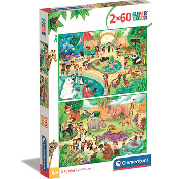 Clementoni Clementoni The Zoo Puzzle 2 x 60pcs