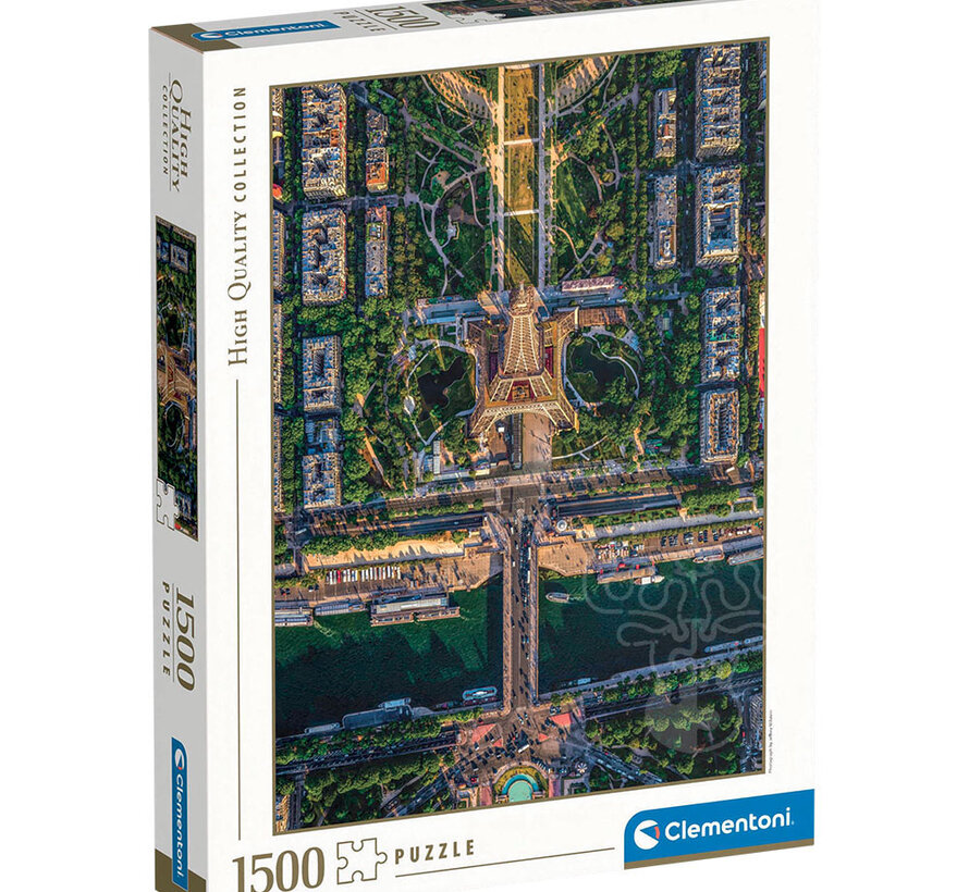 Clementoni Flying Over Paris Puzzle 1500pcs - ORIGINAL BOX SIZE