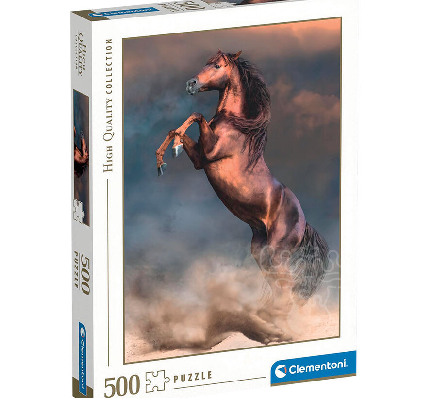 Clementoni Wild Red Stallion Puzzle 500pcs - ORIGINAL BOX SIZE