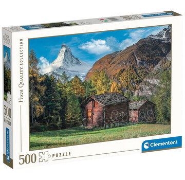 Clementoni FINAL SALE Clementoni Charming Matterhorn Puzzle 500pcs - ORIGINAL BOX SIZE