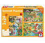Schmidt Dinosaur Fun Puzzle 3 x 24pcs