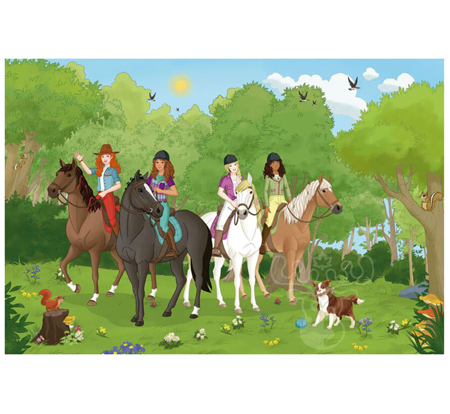FINAL SALE Schmidt Trip to the Countryside Puzzle 150pcs + Schleich figurine