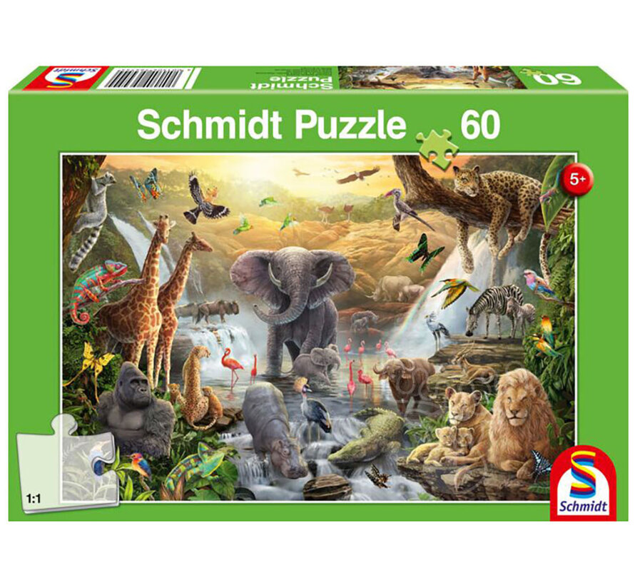 Schmidt Animals in Africa Puzzle 60pcs