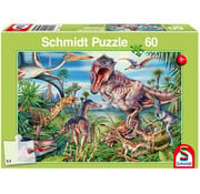 Schmidt Schmidt Amongst the Dinosaurs Puzzle 60pcs