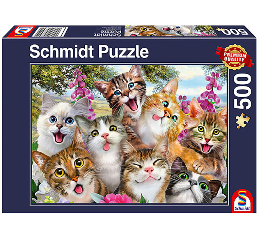 Schmidt Cat Selfie Puzzle 500pcs