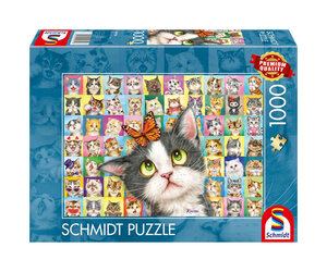Schmidt Cat mimic Puzzle 1000pcs - Puzzles Canada