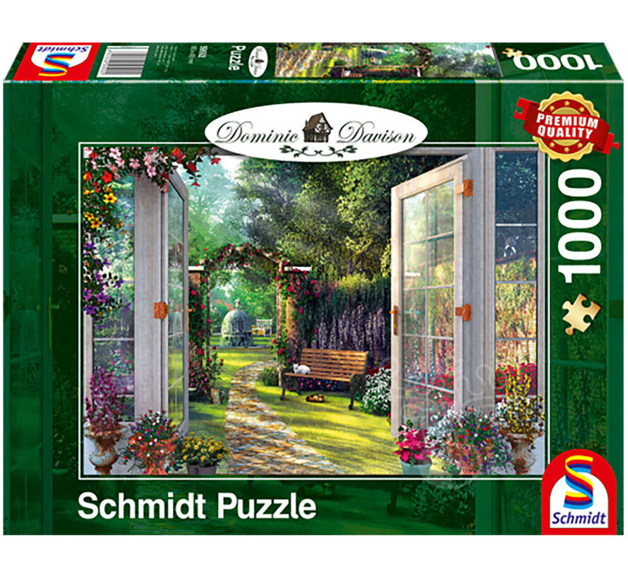 FINAL SALE Schmidt View of the Enchanted Garden Puzzle 1000pcs