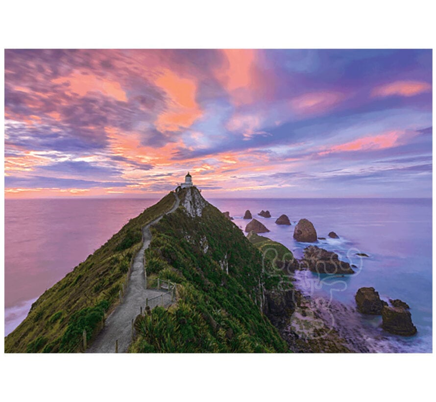 Schmidt Nugget Point Lighthouse, The Catlins, South Island - New Zealand Puzzle 3000pcs