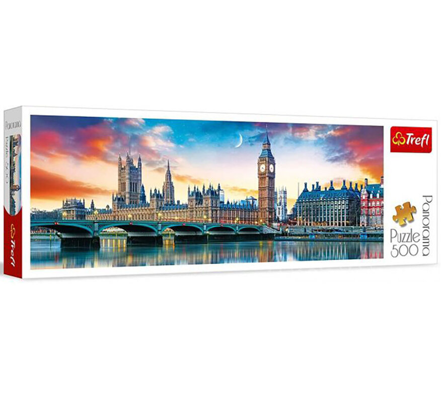 FINAL SALE Trefl Big Ben and Palace of Westminster, London Panorama Puzzle 500pcs