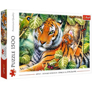 Trefl FINAL SALE Trefl Two tigers Puzzle 1500pcs