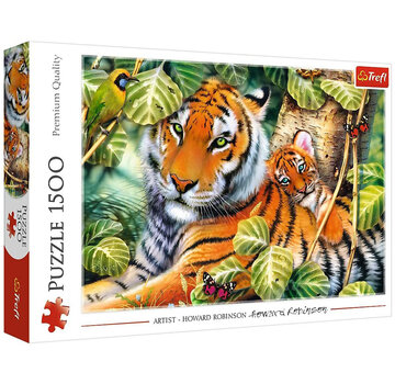 Trefl FINAL SALE Trefl Two tigers Puzzle 1500pcs
