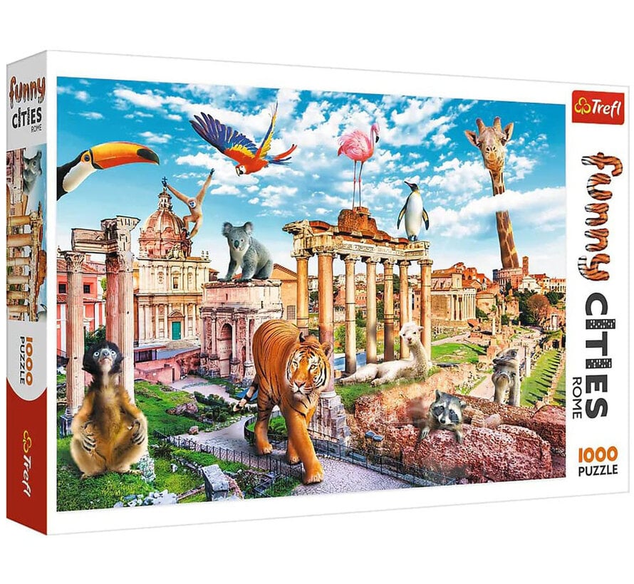 Trefl Funny Cities: Wild Rome Puzzle 1000pcs