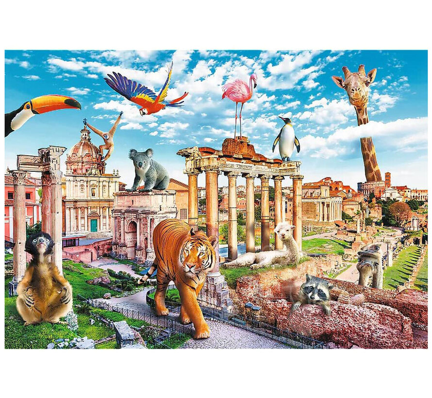 Trefl Funny Cities: Wild Rome Puzzle 1000pcs