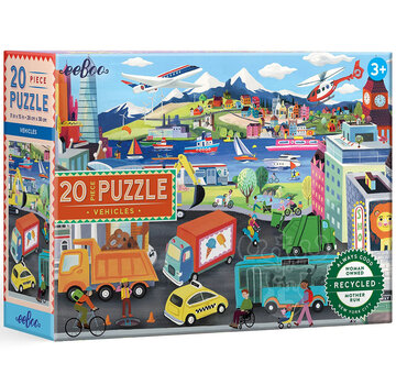 EeBoo eeBoo Vehicles Puzzle 20pcs