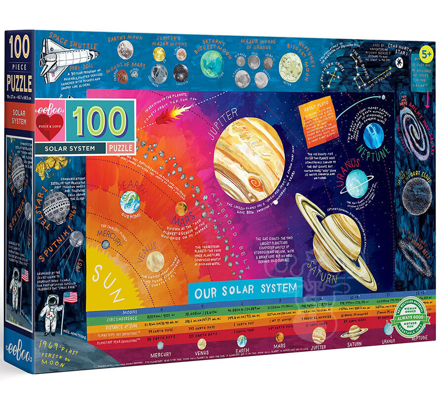 eeBoo Solar System Puzzle 100pcs