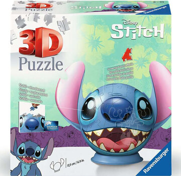 Ravensburger Ravensburger 3D Ball: Disney Stitch Head with Ears Puzzle 72pcs