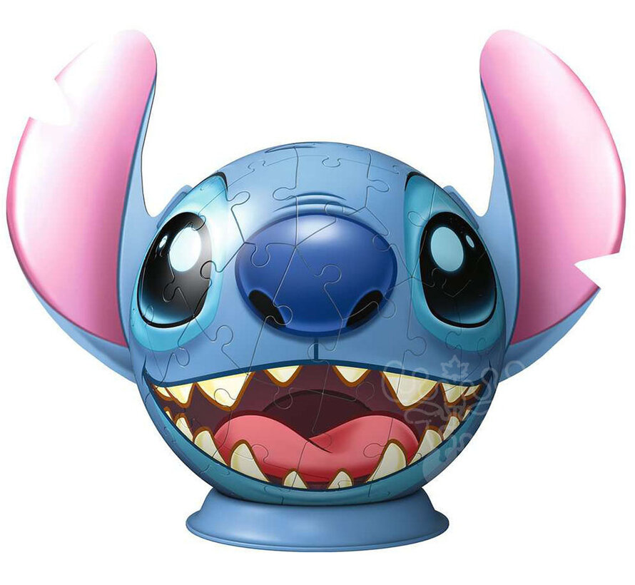 Ravensburger 3D Ball: Disney Stitch Head with Ears Puzzle 72pcs